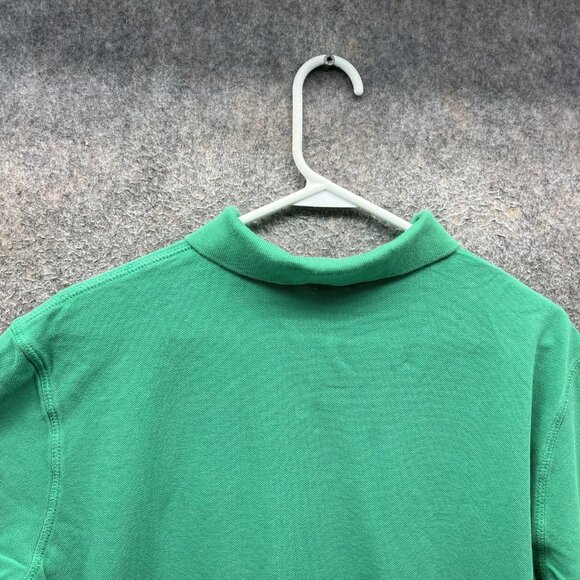 Polo Ralph Lauren Polo Shirt Mens Large Green Custom Flag Equestrian Embroidered - Picture 9 of 12